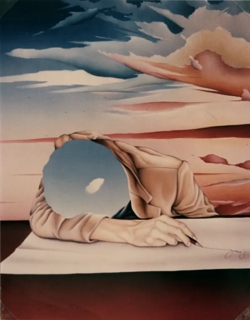 Une peinture figurative de l'artiste peintre cherbourgeois Claude Pesnel